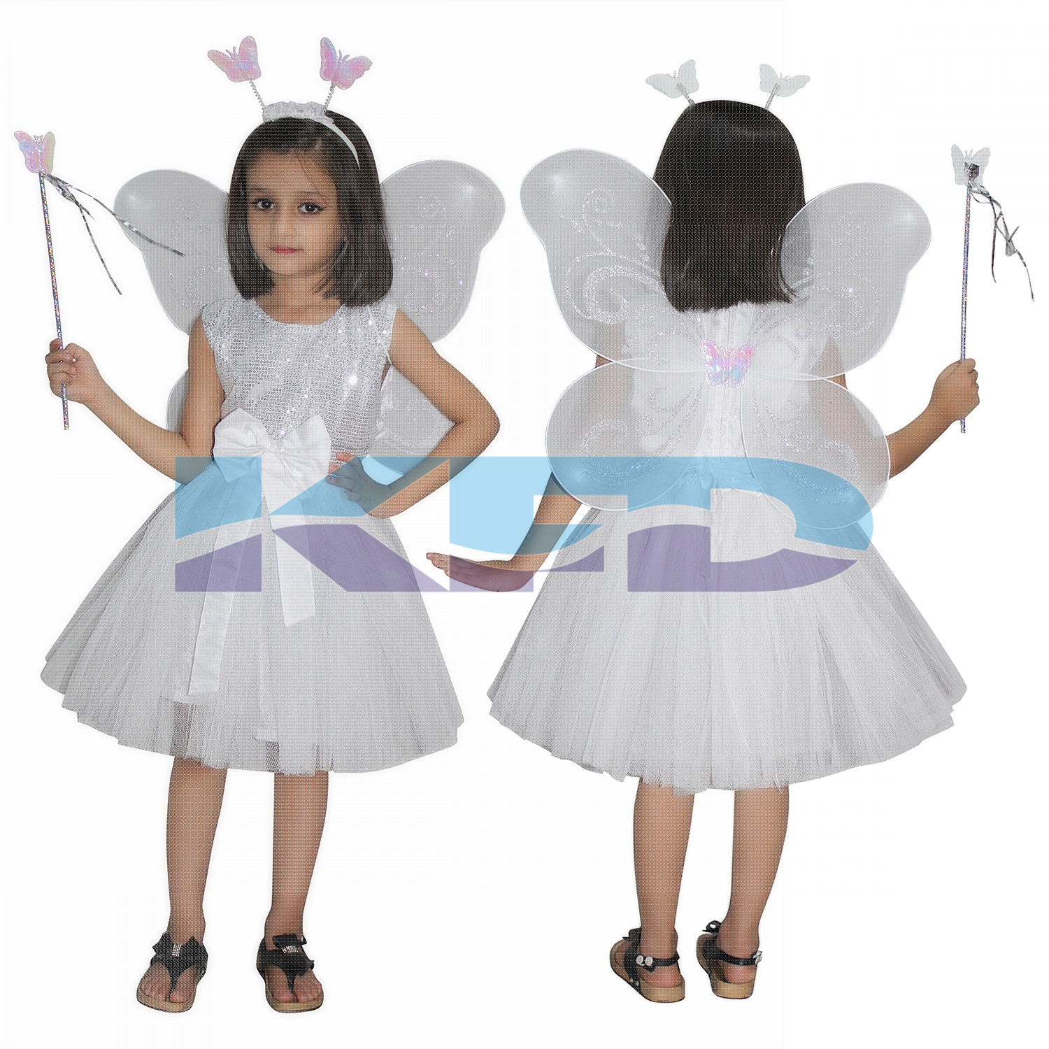 White Butterfly Fancy dress for kids,Insect Costume for School Annual function/Theme Party/Competition/Stage Shows Dress
