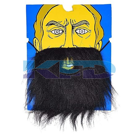 Heavy Beard In Black Color For School Annual function/Theme Party/Competition/Stage Shows/Birthday Party Dress