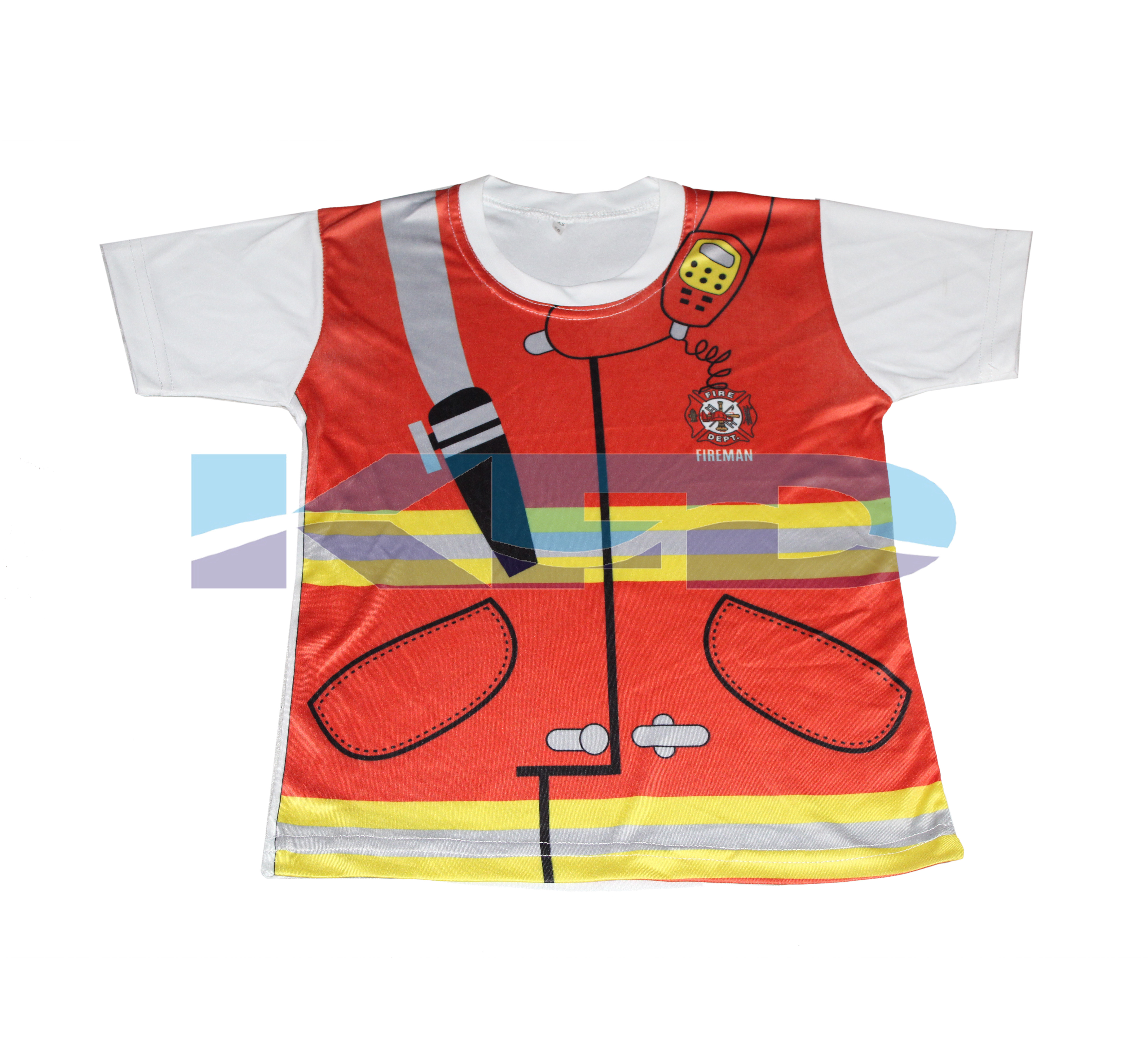 Fireman-T-Shirt fancy dress for kids,Western Costume for Annual function/Theme Party/Competition/Stage Shows/Birthday Party Dress