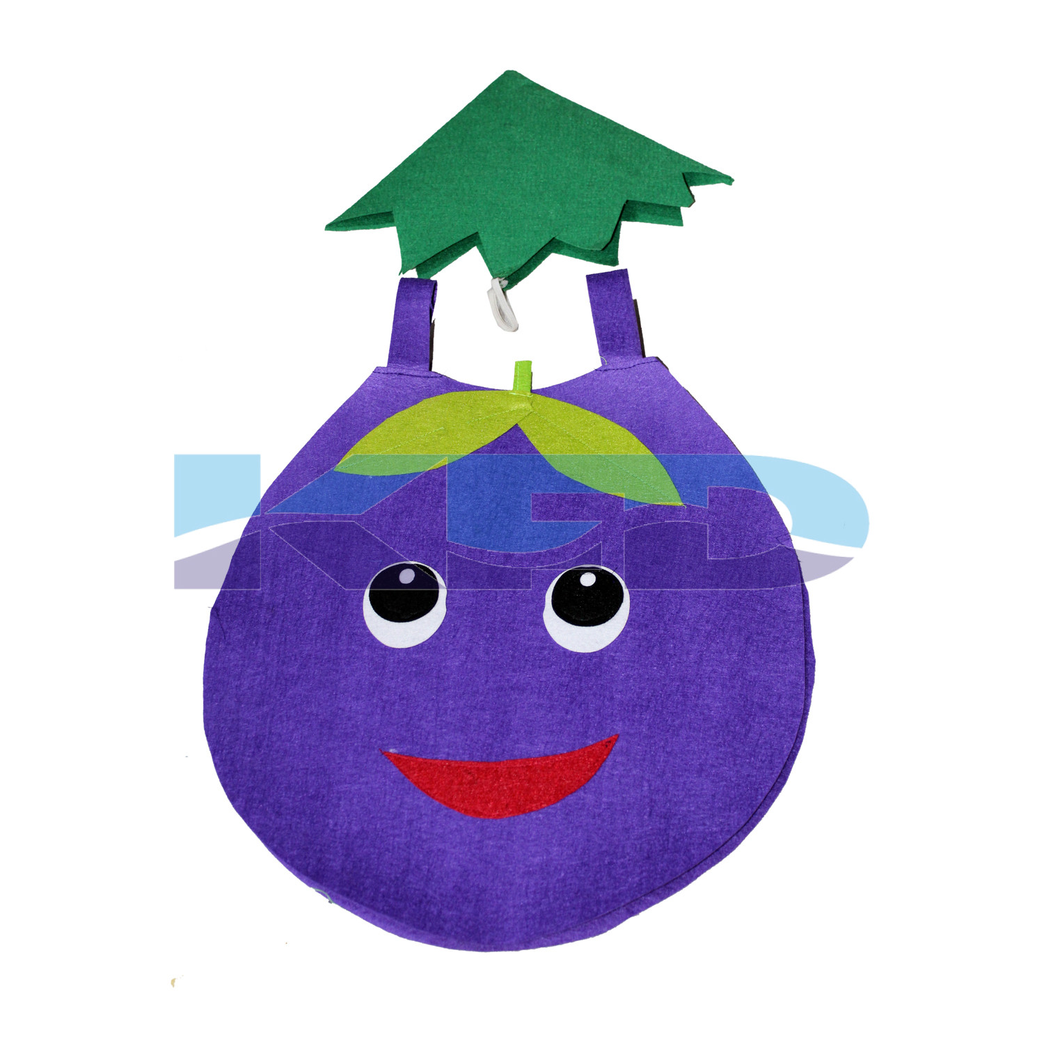  Brinjal Vegetables Costume only cutout with Cap for Annual function/Theme Party/Competition/Stage Shows/Birthday Party Dress