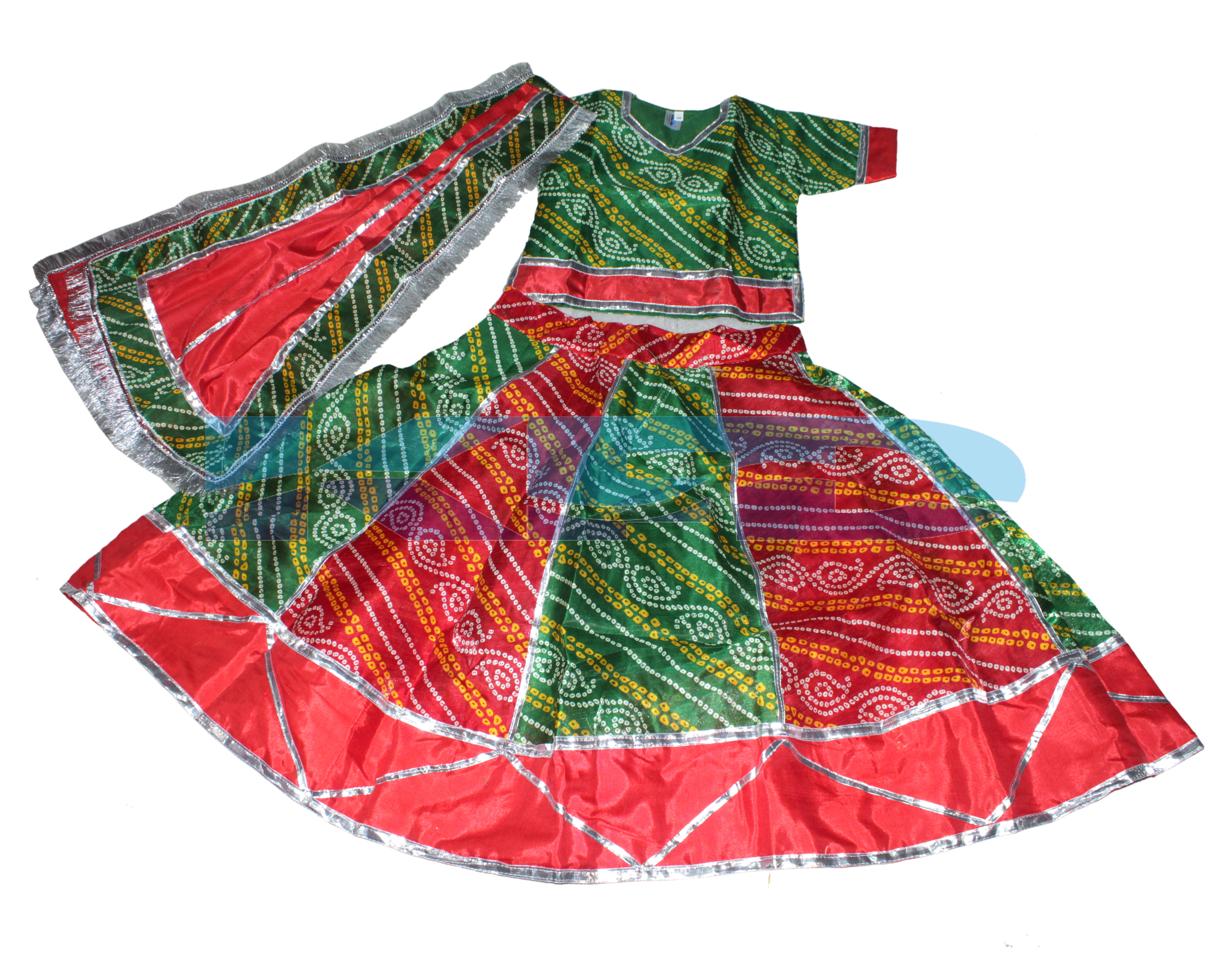 Radha/Rajasthani Lehenga fancy dress for kids,Indian State Traditional Wear Costume for Annual function/Theme Party/Competition/Stage Shows/Birthday Party Dress