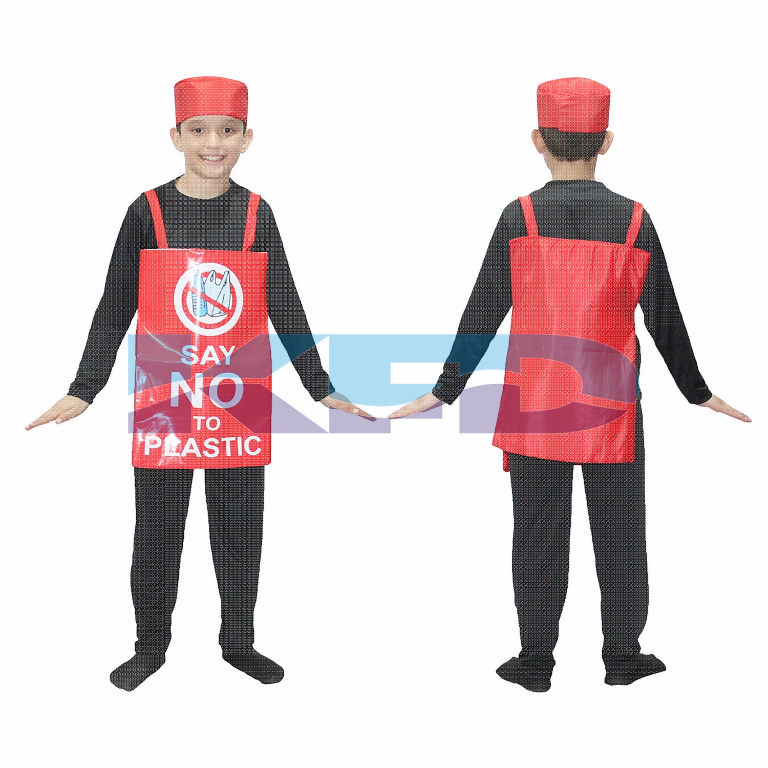 Say No To Plastic Costume For Kids/Social Massage Fancy Dress For Kids/Object Fancy Dress For Kids/For Kids Annual function/Theme Party/Competition/Stage Shows/Birthday Party Dress