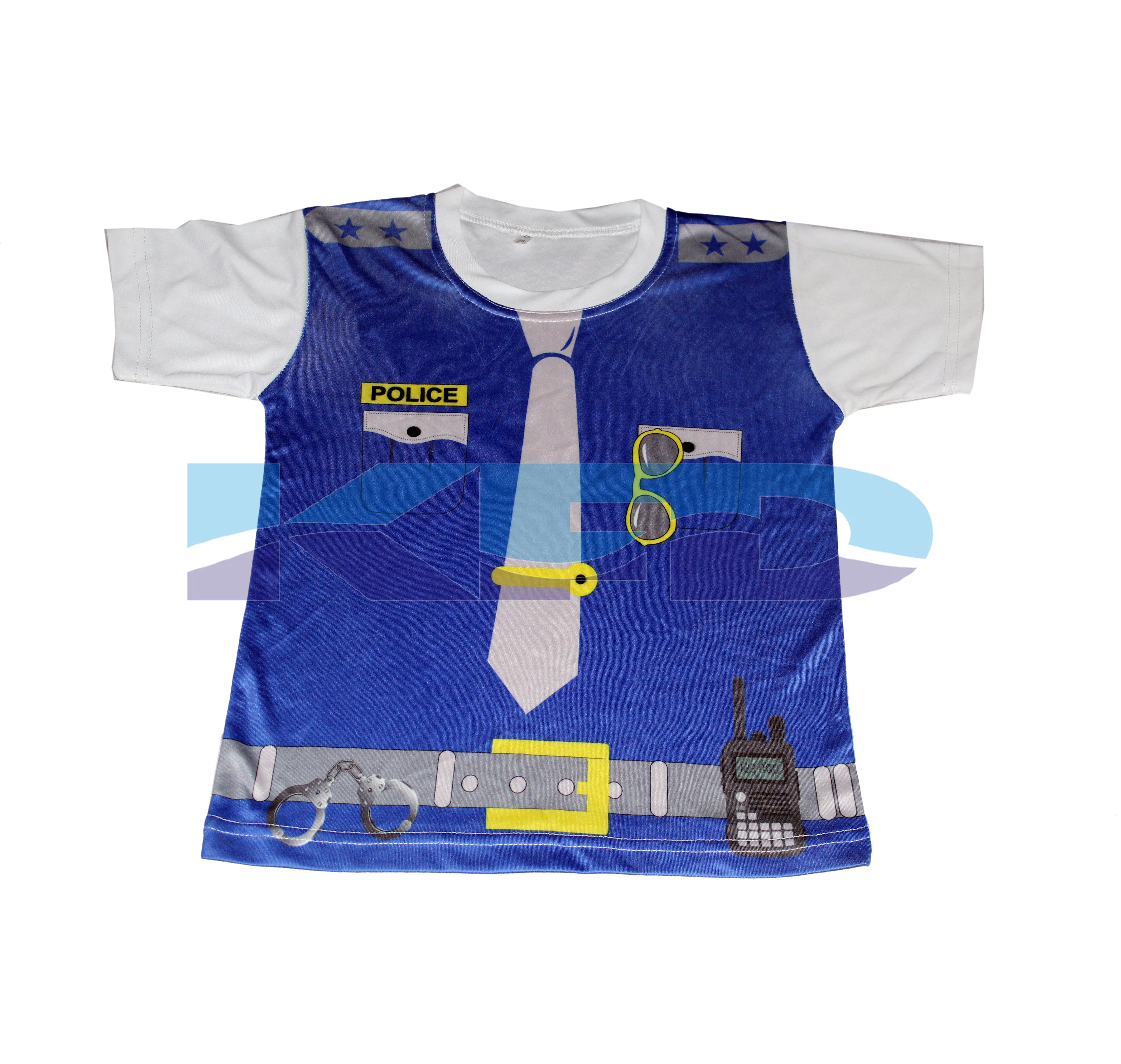  Police-T-Shirt fancy dress for kids,Western Costume for Annual function/Theme Party/Competition/Stage Shows/Birthday Party Dress