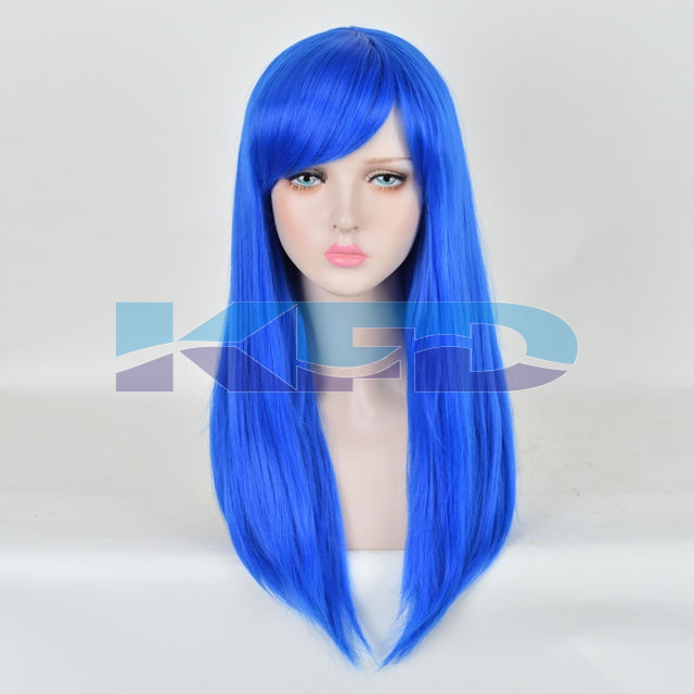 Ladies Hair Wig Blue Color 