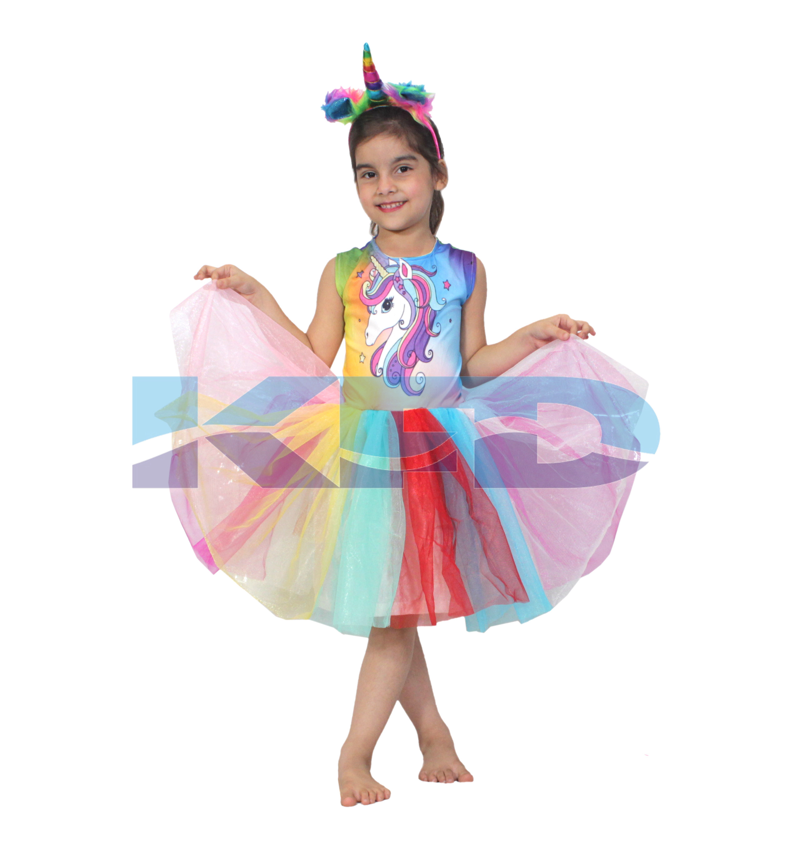 Unicorn Frock,Western Costume For School Annual function/Theme Party/Competition/Stage Shows/Birthday Party Dress