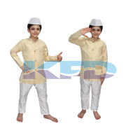Nehru ji fancy dress for kids,National Hero/freedom figter Costume for Independence Day/Republic Day/Annual function/Theme Party/Competition/Stage Shows Dress
