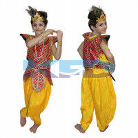 Lord Krishna fancy dress for kids,Krishnaleela/Janmashtami/Kanha/Mythological Character for Annual function/Theme Party/Competition/Stage Shows Dress