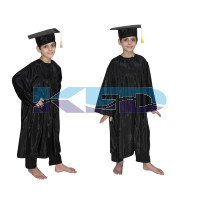 Graduation Gown/Degree Gown Fancy Dress For Kids,Costume For Convocation/Annual Function/Theme Party/Competition/Stage Shows Dress