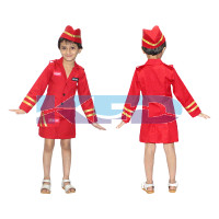 Air Hostress fancy dress for kids,Our Helper costume for Annual function/Theme Party/Competition/Stage Shows Dress