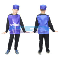 Facebook fancy dress for kids,Object Costume for School  Annual function/Theme Party/Competition/Stage Shows Dress