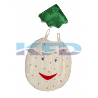  Potato Vegetables Costume only cutout with Cap for Annual function/Theme Party/Competition/Stage Shows/Birthday Party Dress