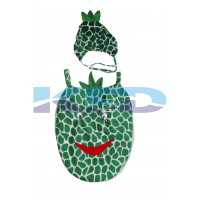  Pineapple Fruits Costume only cutout with Cap for Annual function/Theme Party/Competition/Stage Shows/Birthday Party Dress
