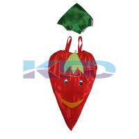  Red Chilly Vegetables Costume only cutout with Cap for Annual function/Theme Party/Competition/Stage Shows/Birthday Party Dress