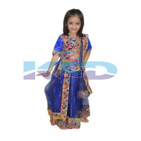 Radha/Gujrati Lehenga Costume Of Indian State Traditional Wear For School Annual function/Theme Party/Competition/Stage Shows/Birthday Party Dress