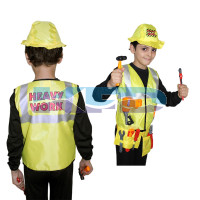  Engineer Costume,Worker Costume for School Annual function/Theme Party/Competition/Stage Shows/Birthday Party Dress