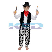 Cow Boy Printed Costume,Horse Riding Costume for Annual function/Theme Party/Competition/Stage Shows/Birthday Party Dress