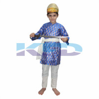 Shiva Ji Blue National Hero Costume for School Annual function/Theme Party/Competition/Stage Shows/Birthday Party Dress