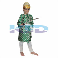 Shiva Ji Green National Hero Costume for School Annual function/Theme Party/Competition/Stage Shows/Birthday Party Dress