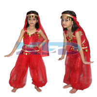Arabian Girl Traditional Wear Global Costume For Kids School Annual function/Theme Party/Competition/Stage Shows Dress