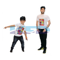 Radhe T-shirt Costume For Kids/Holi day/School Annual function/Theme Party/Competition/Stage Shows/Birthday Party Dress