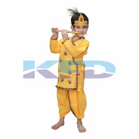Krishna Pankh Without Jewellery fancy dress for kids,Krishnaleela/Janmashtami/Kanha/Mythological Character for Annual functionTtheme Party/Competition/Stage Shows Dress
