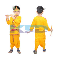 Maakhan Chor In Cotton Fabric,Krishnaleela/Janmashtami/Kanha/Mythological Character For Kids School Annual functionTtheme Party/Competition/Stage Shows Dress