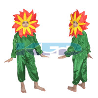 Red flower fancy dress for kids,Nature Costume for Annual function/Theme Party /Stage Shows/Competition/Birthday Party Dress