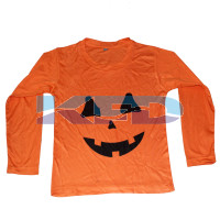  Pumpkin T-shirt Costume For Kids/Halloween day/School Annual function/Theme Party/Competition/Stage Shows/Birthday Party Dress