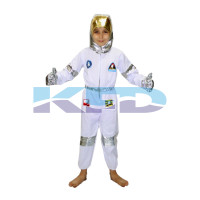 Astronaut White CosPlay Costume,Space Costume For Kids School Annual function/Theme Party/Competition/Stage Shows/Birthday Party Dress