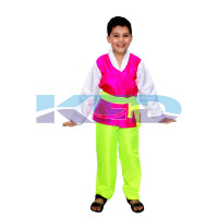 Korean Boy Costume for kids/International traditional costume for kids/Halloween costume/Theme Party/Competition/Stage Shows/Birthday Party Dress