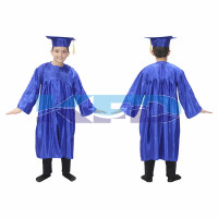 Graduation Gown Blue/Degree Gown Fancy Dress For Kids,Costume For Convocation/Annual Function/Theme Party/Competition/Stage Shows Dress
