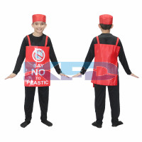 Say No To Plastic Costume For Kids/Social Massage Fancy Dress For Kids/Object Fancy Dress For Kids/For Kids Annual function/Theme Party/Competition/Stage Shows/Birthday Party Dress