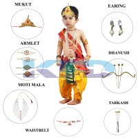 Ram belt Red 5 Line Mala fancy dress for kids,Mythological  Costume for School Annual function/Theme Party/Competition/Stage Shows Dress