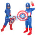 Captain America/Brave American Little Soldier Super Hero costume,CosPlay Costume,School Annual function/Theme Party/Competition/Stage Shows Dress(Full Size)